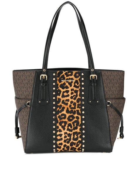 michael kors leopard print tote|Michael Kors cheetah print purse.